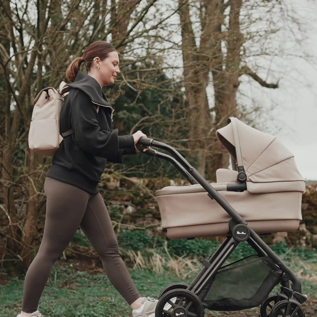 Silver Cross Reef 2 and First Bed Folding Carrycot - Mocha