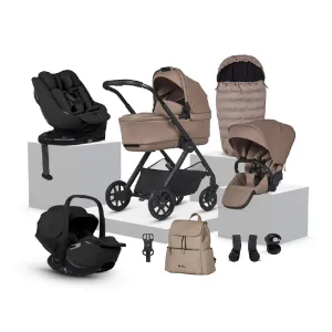 Silver Cross Reef 2 Travel System Ultimate 360 Family Car Seat Bundle (12 piece) - Mocha