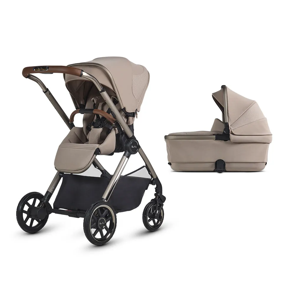 Silver Cross Reef 2 with First Bed Folding Carrycot - Special Edition Frappe