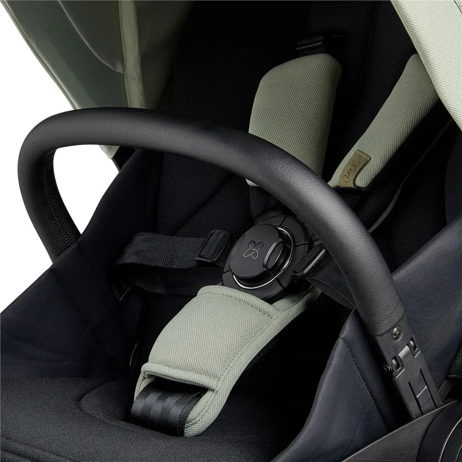 Silver Cross Tide 3-in-1 Dream Travel System   Free Accessories Pack Bundle, Sage on Black