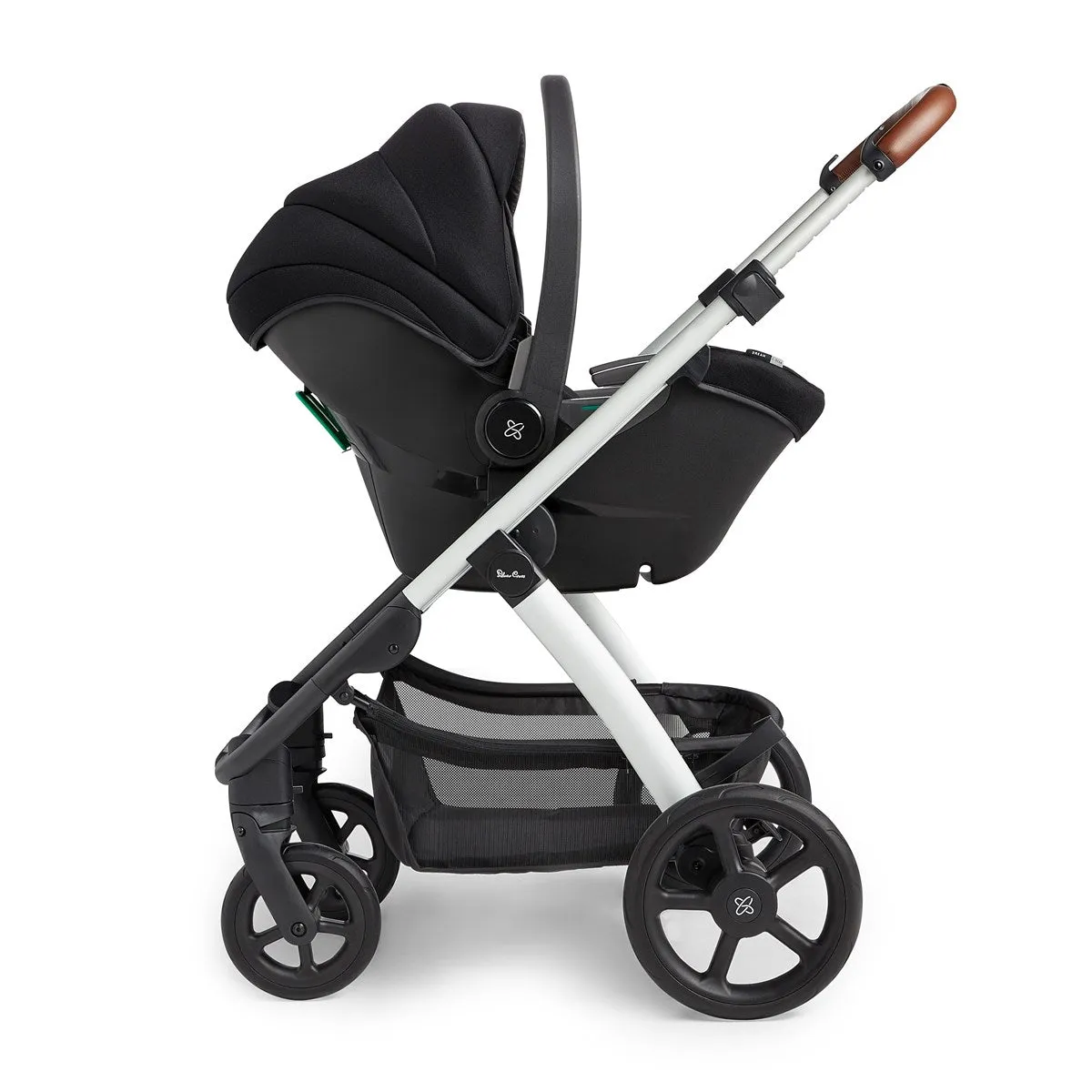 Silver Cross Tide 3-in-1 Dream Travel System   Free Accessories Pack Bundle, Sage on Silver