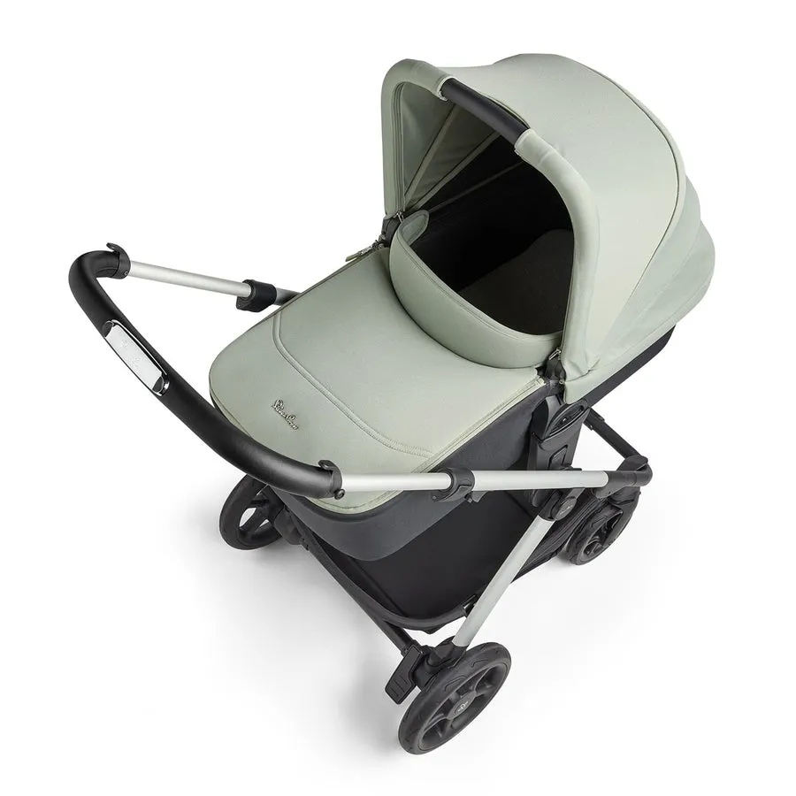 Silver Cross Tide 3-in-1 Dream Travel System   Free Accessories Pack Bundle, Sage on Silver