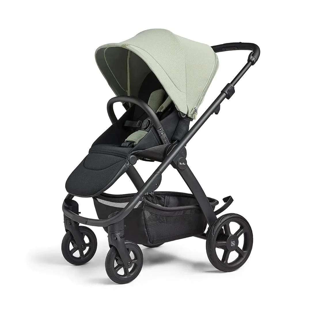 Silver Cross Tide Ultimate Baby Bundle - Sage (Black Chassis)
