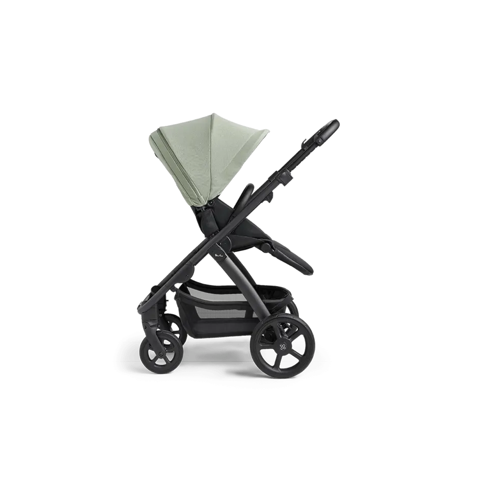 Silver Cross Tide Ultimate Baby Bundle - Sage (Black Chassis)