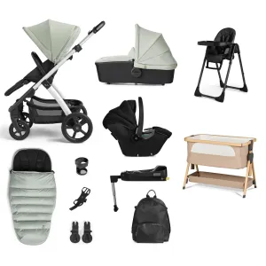 Silver Cross Tide Ultimate Baby Bundle - Sage