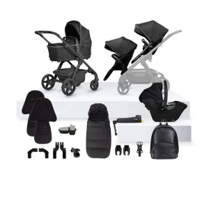 Silver Cross Wave 3 Growing Family Dream Travel System - Onyx