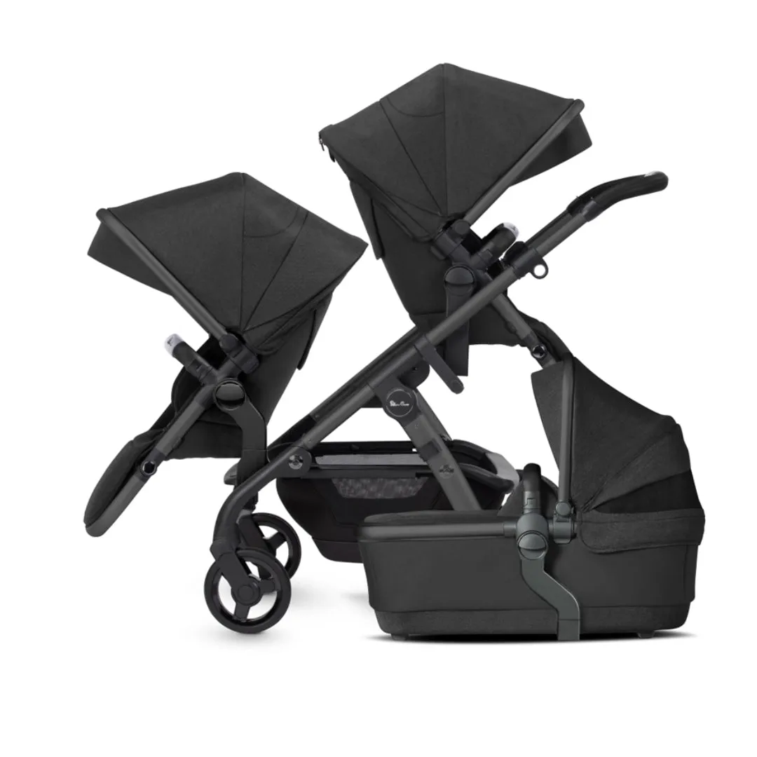 Silver Cross Wave 3 Single to Double Travel System (12 Piece) - Onyx