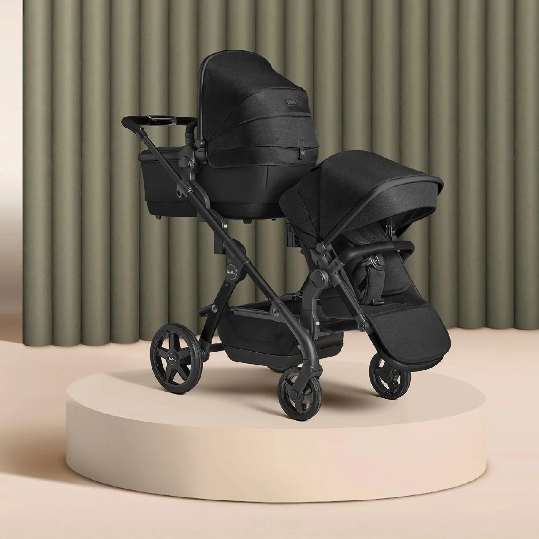 Silver Cross Wave 3 Single to Double Travel System (12 Piece) - Onyx