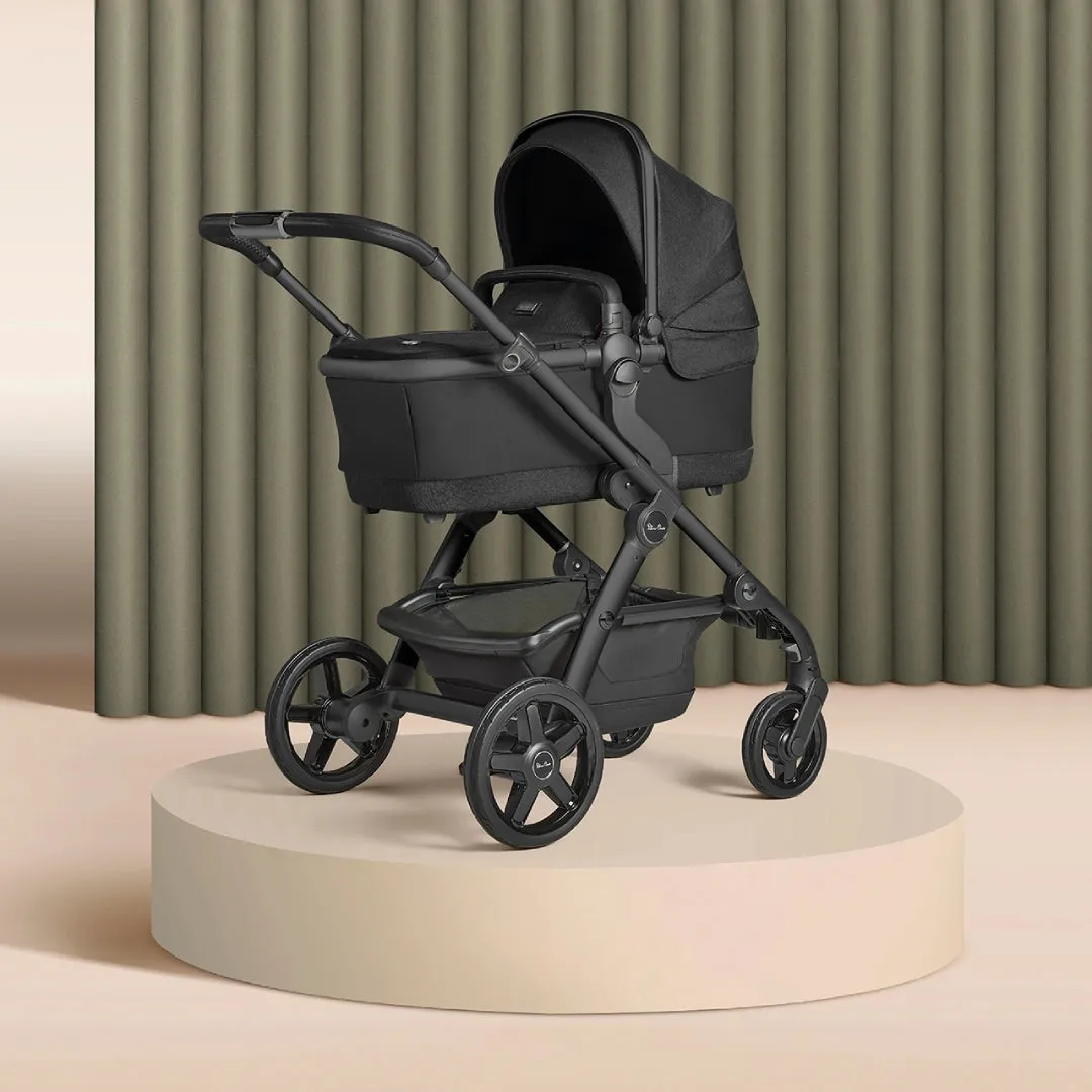 Silver Cross Wave 3 Single to Double Travel System (12 Piece) - Onyx