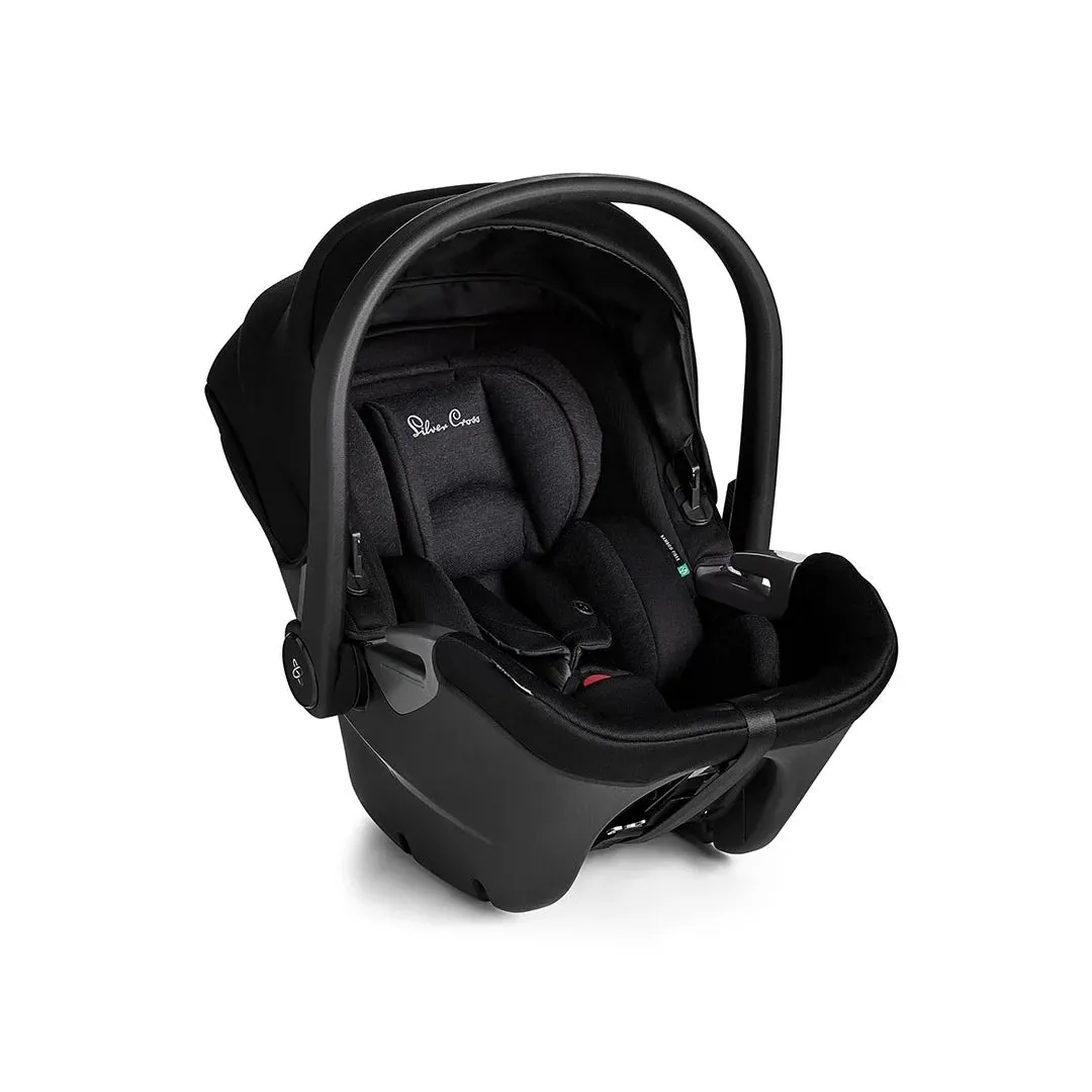 Silver Cross Wave 3 Travel System Twin Bundle (27 Piece) - Onyx