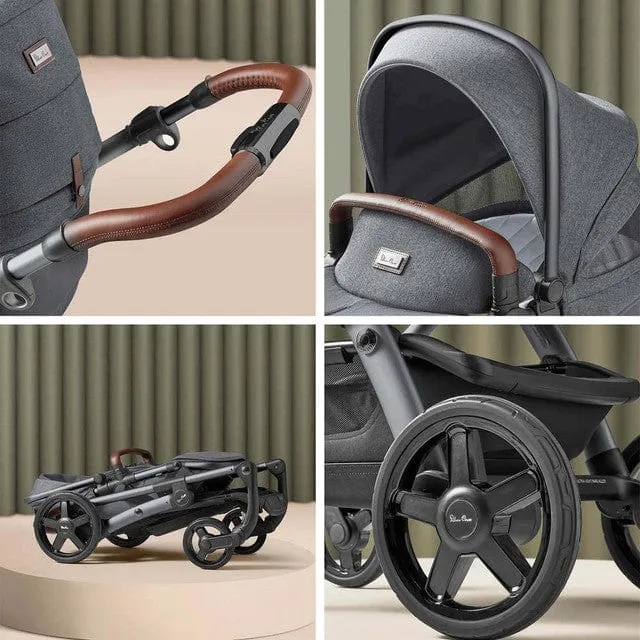 Silver Cross Wave 3 Twin Travel System - Lunar