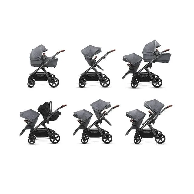Silver Cross Wave 3 Twin Travel System - Lunar