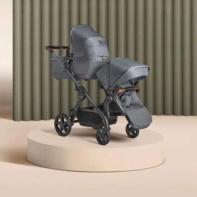 Silver Cross Wave 3 Twin Travel System - Lunar