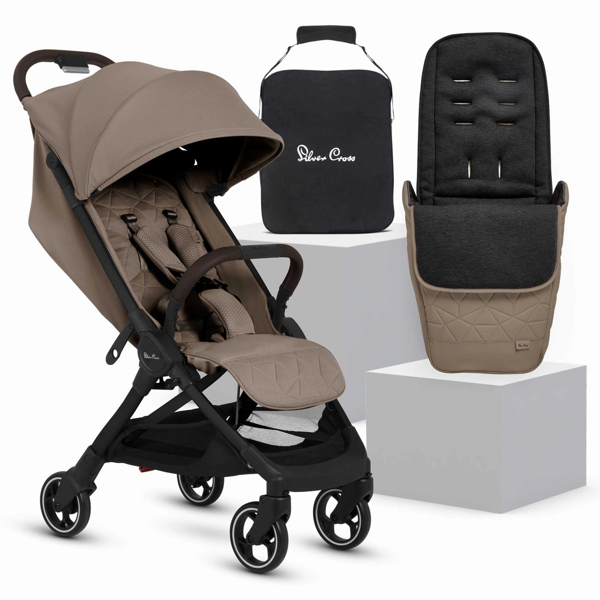 Silver Cross Clic 2 Compact Pushchair - Cobble