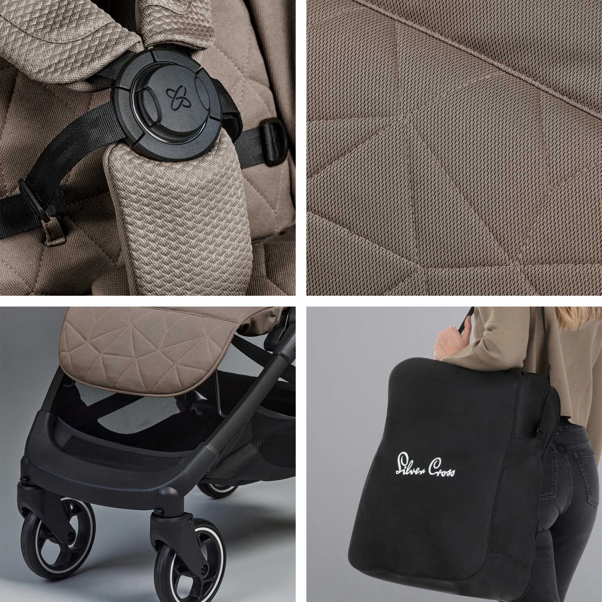 Silver Cross Clic 2 Compact Pushchair - Cobble