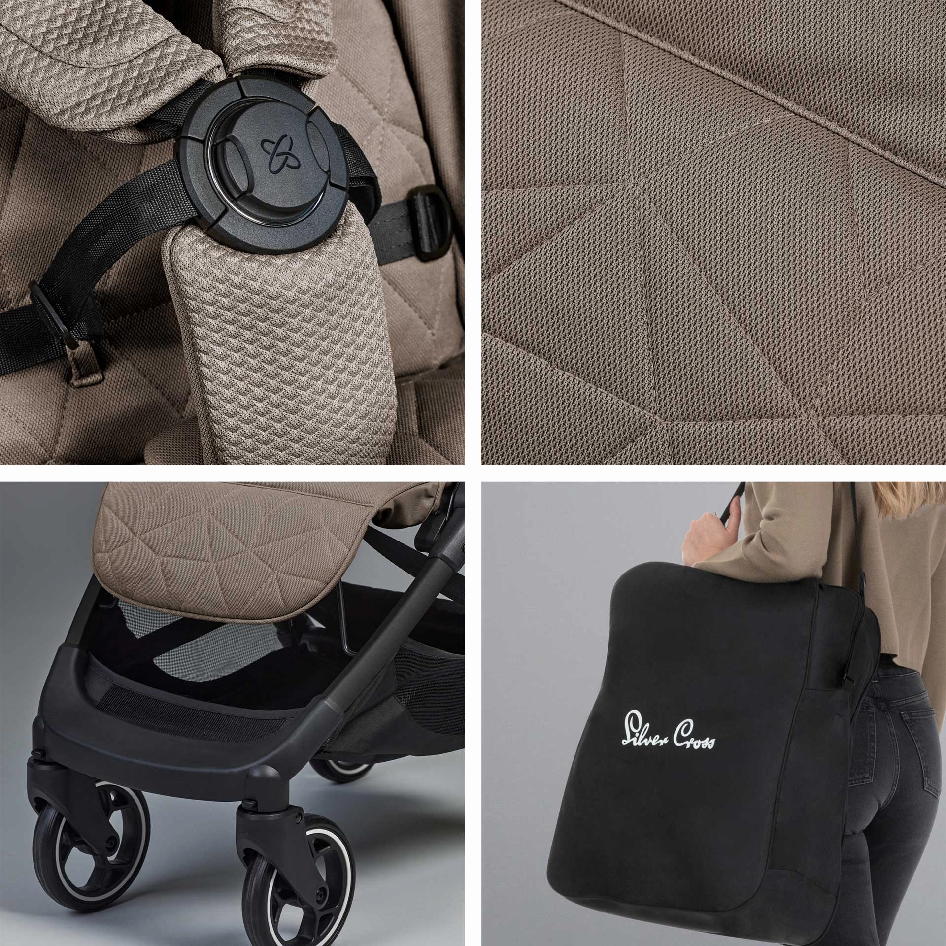 Silver Cross Clic 2 Compact Pushchair - Cobble