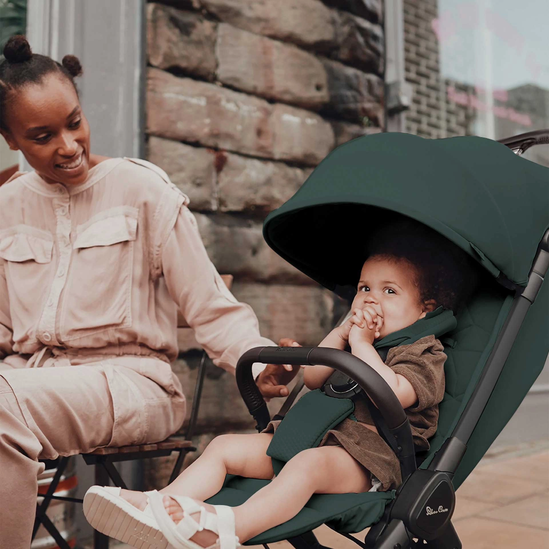 Silver Cross Clic 2 Compact Pushchair - Conifer