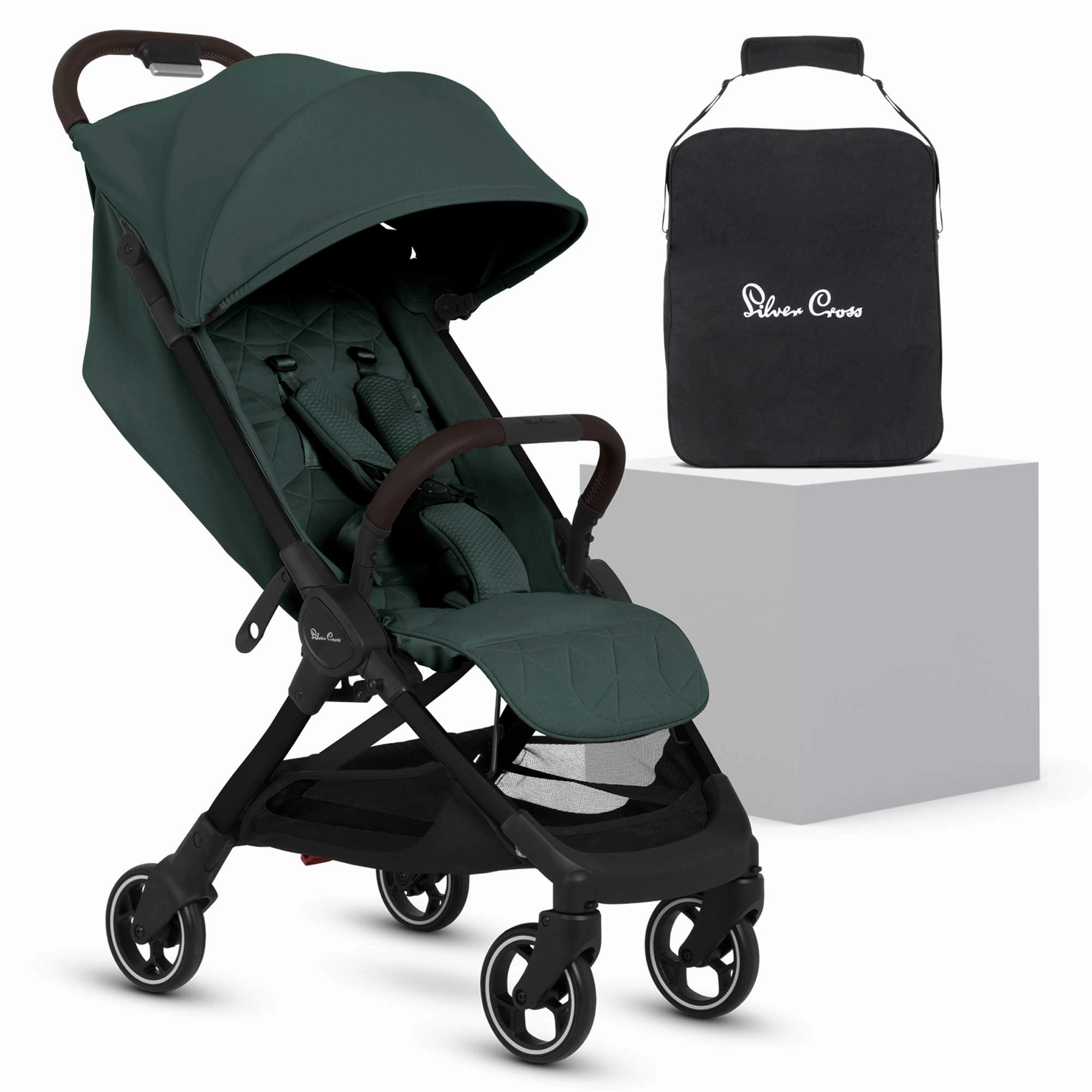 Silver Cross Clic 2 Compact Pushchair - Conifer