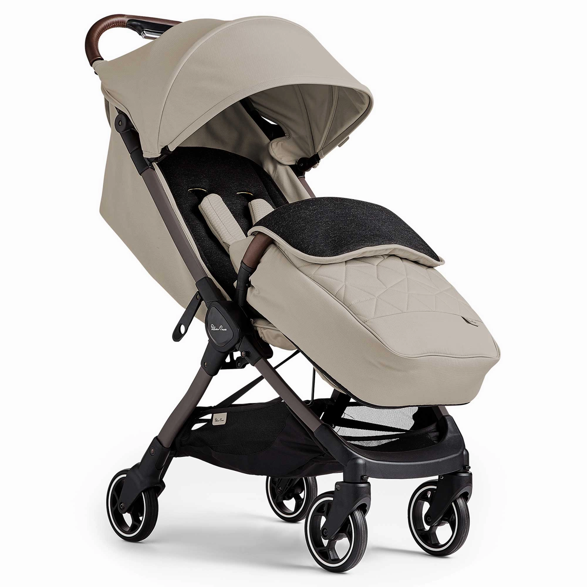 Silver Cross Clic 2 Compact Pushchair - Latte