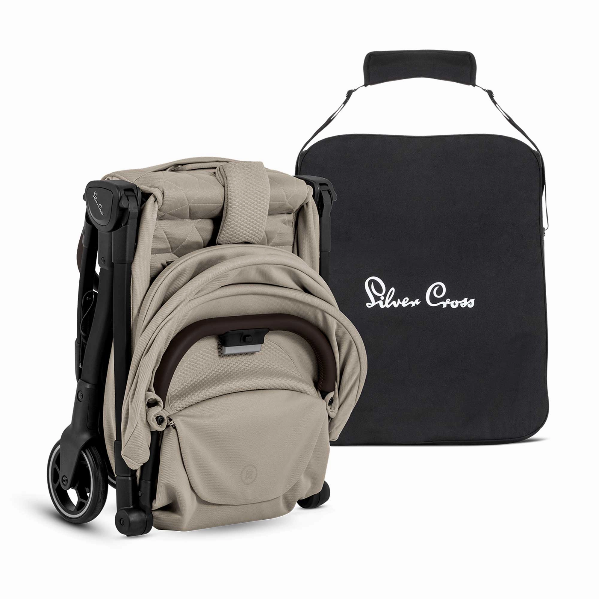 Silver Cross Clic 2 Compact Pushchair - Latte