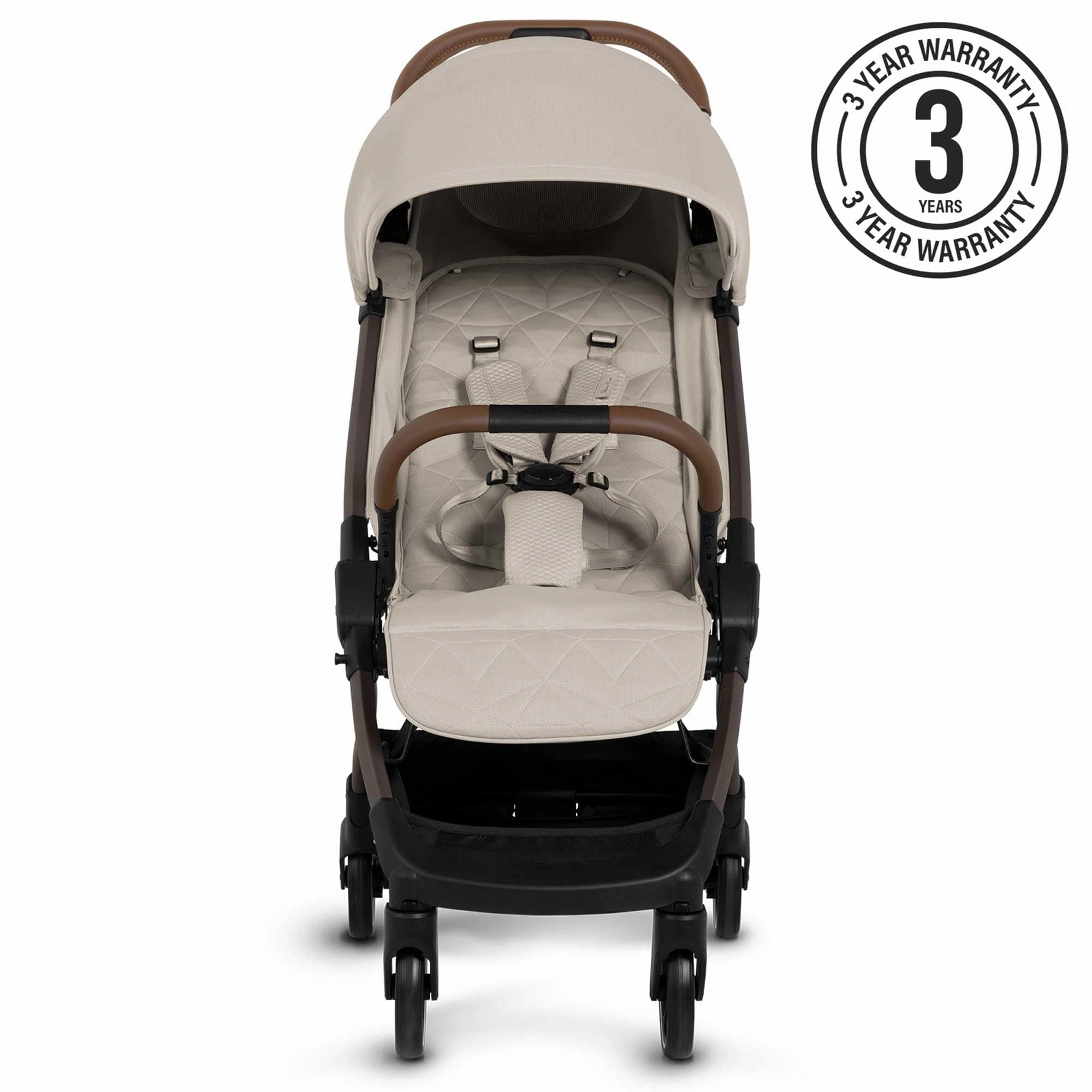 Silver Cross Clic 2 Compact Pushchair - Latte