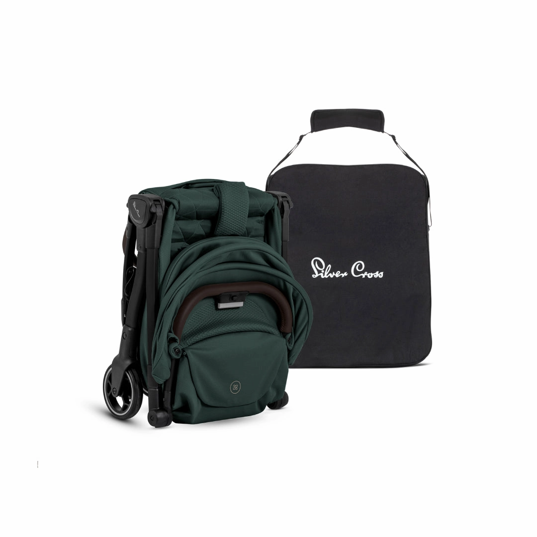 Silver Cross Clic 2 Stroller & Accessory Bundle - Conifer