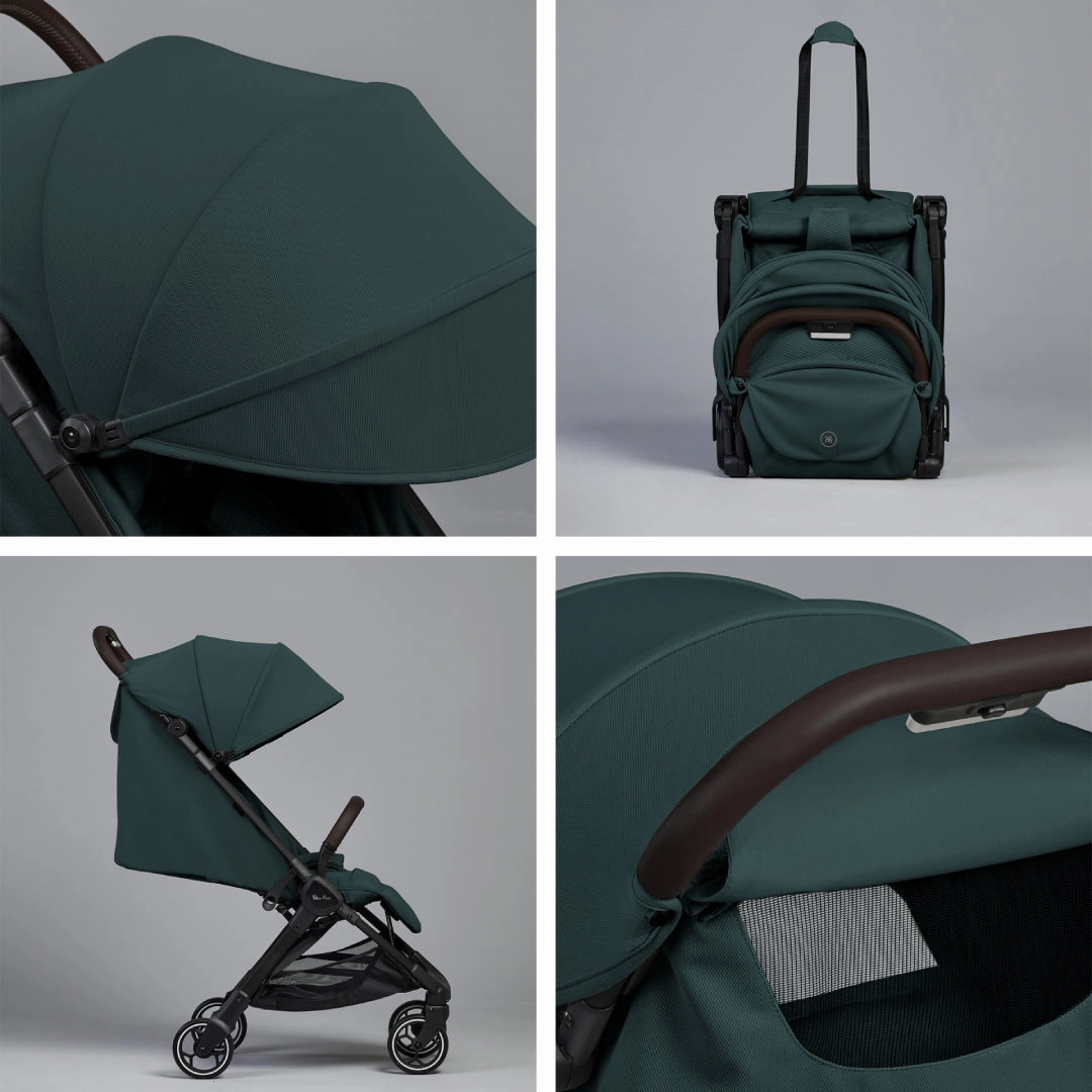 Silver Cross Clic 2 Stroller & Accessory Bundle - Conifer