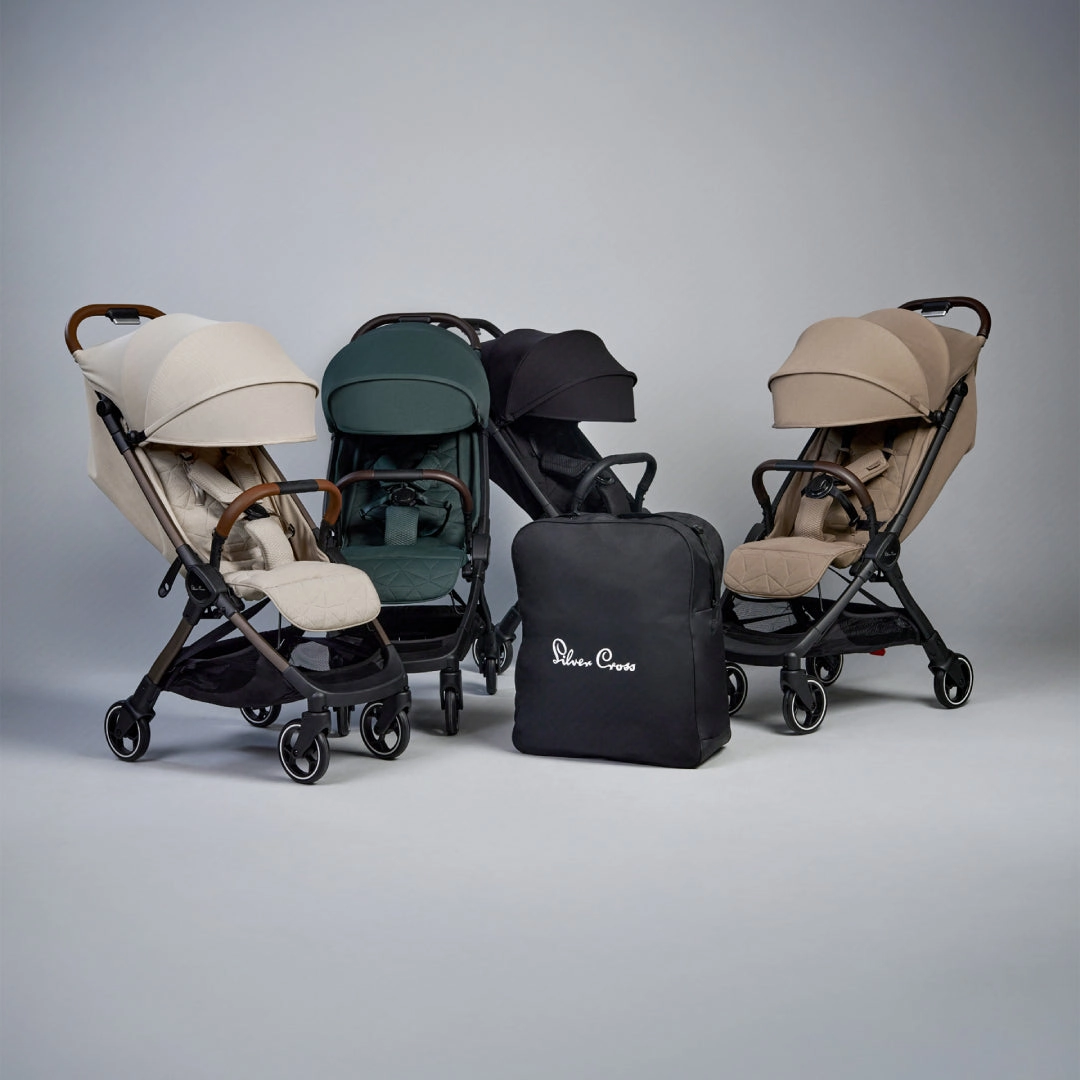 Silver Cross Clic 2 Stroller & Accessory Bundle - Latte