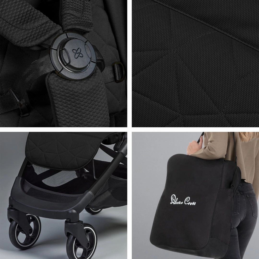 Silver Cross Clic 2 Stroller & Accessory Bundle - Space