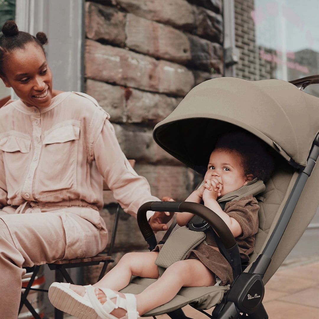Silver Cross Clic 2 Stroller & Footmuff Bundle - Cobble