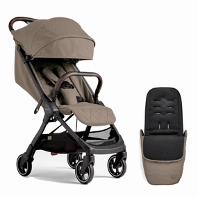 Silver Cross Clic Stroller and Footmuff - Cobble