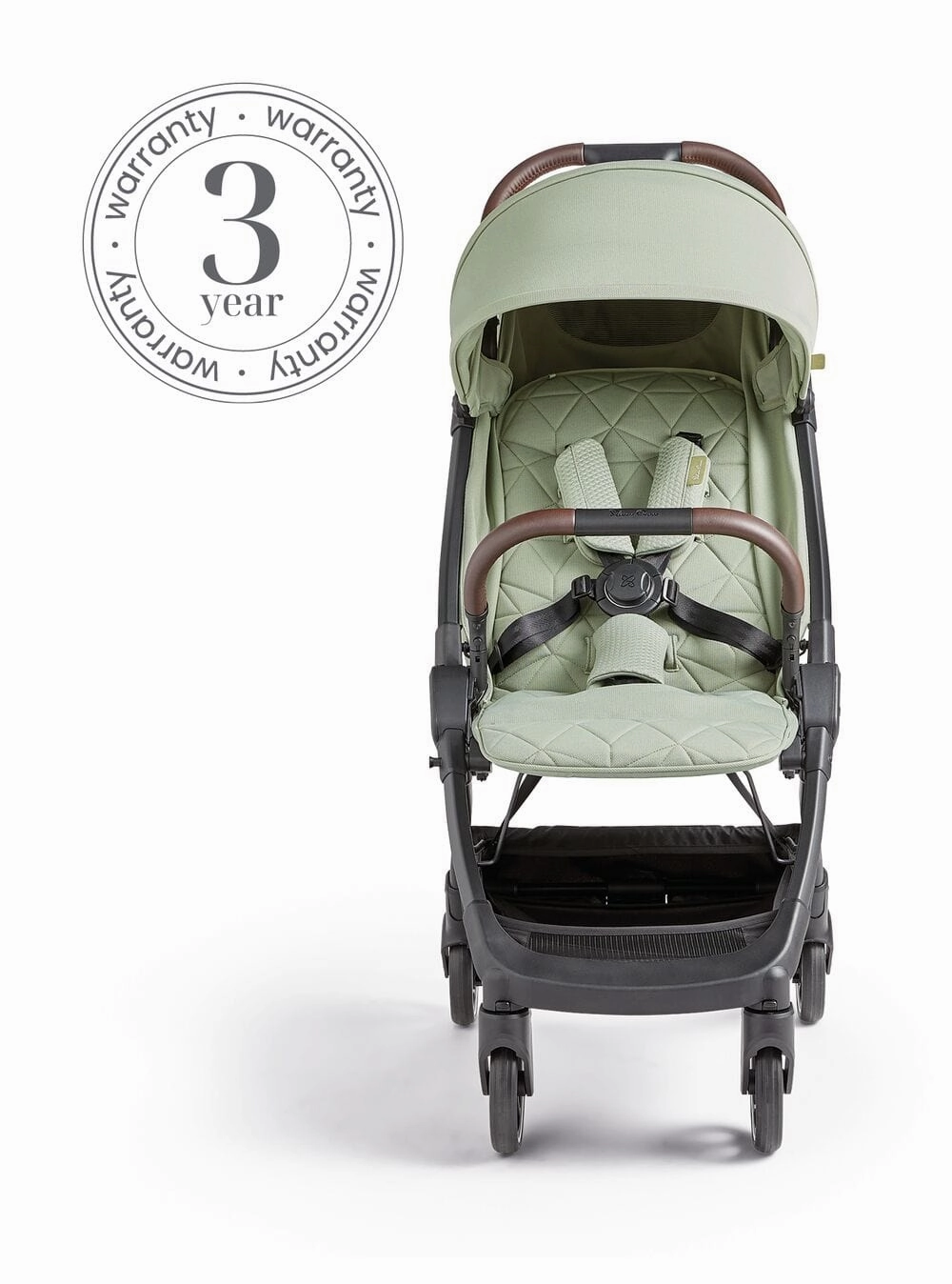 Silver Cross Clic Stroller and Footmuff - Sage