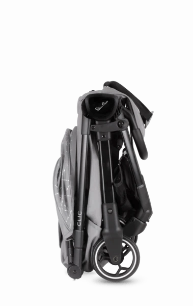 Silver Cross Clic Stroller, Footmuff & Raincover - Grey