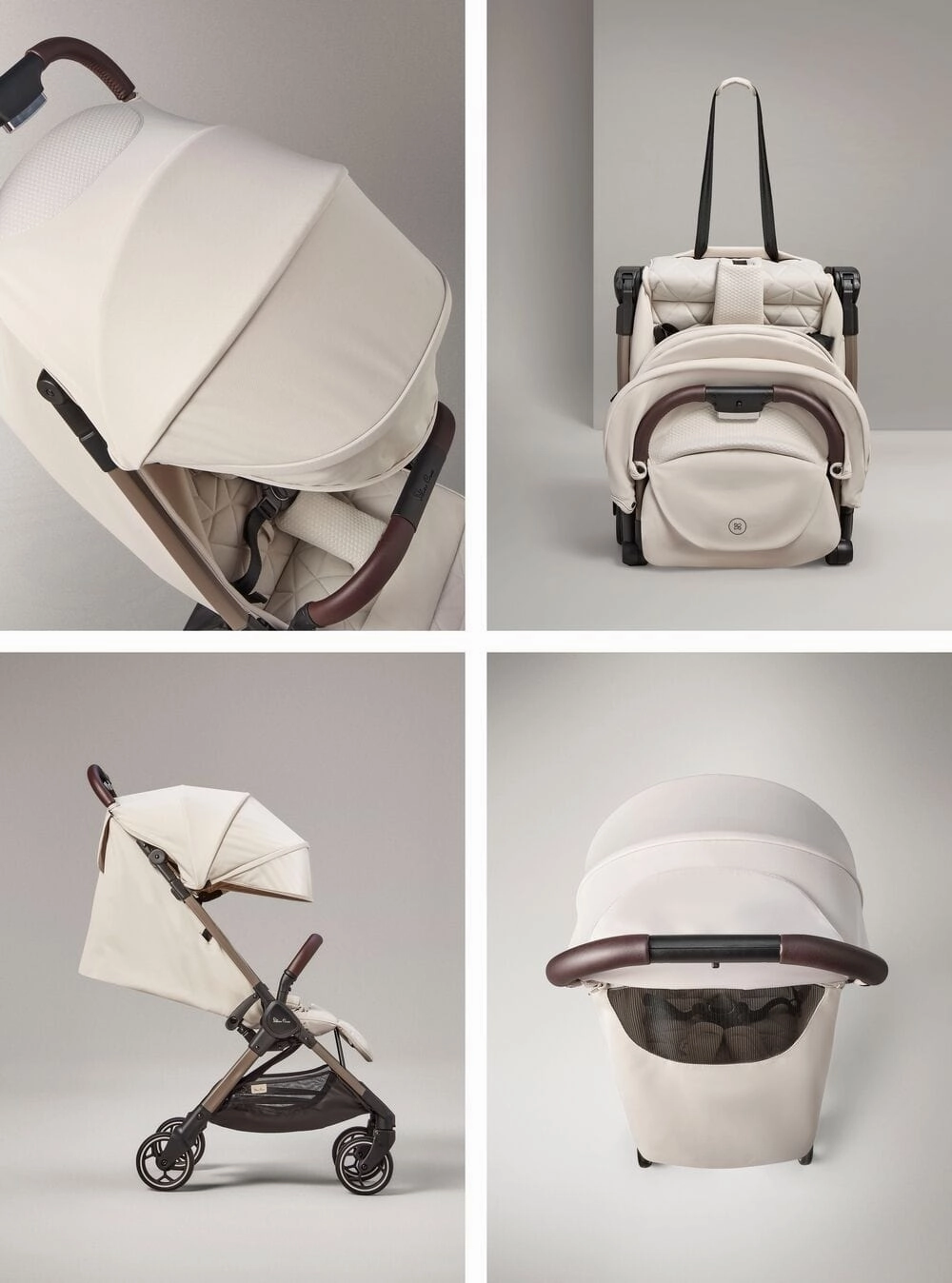 Silver Cross Clic Stroller with Motion 2 Car Seat - Almond