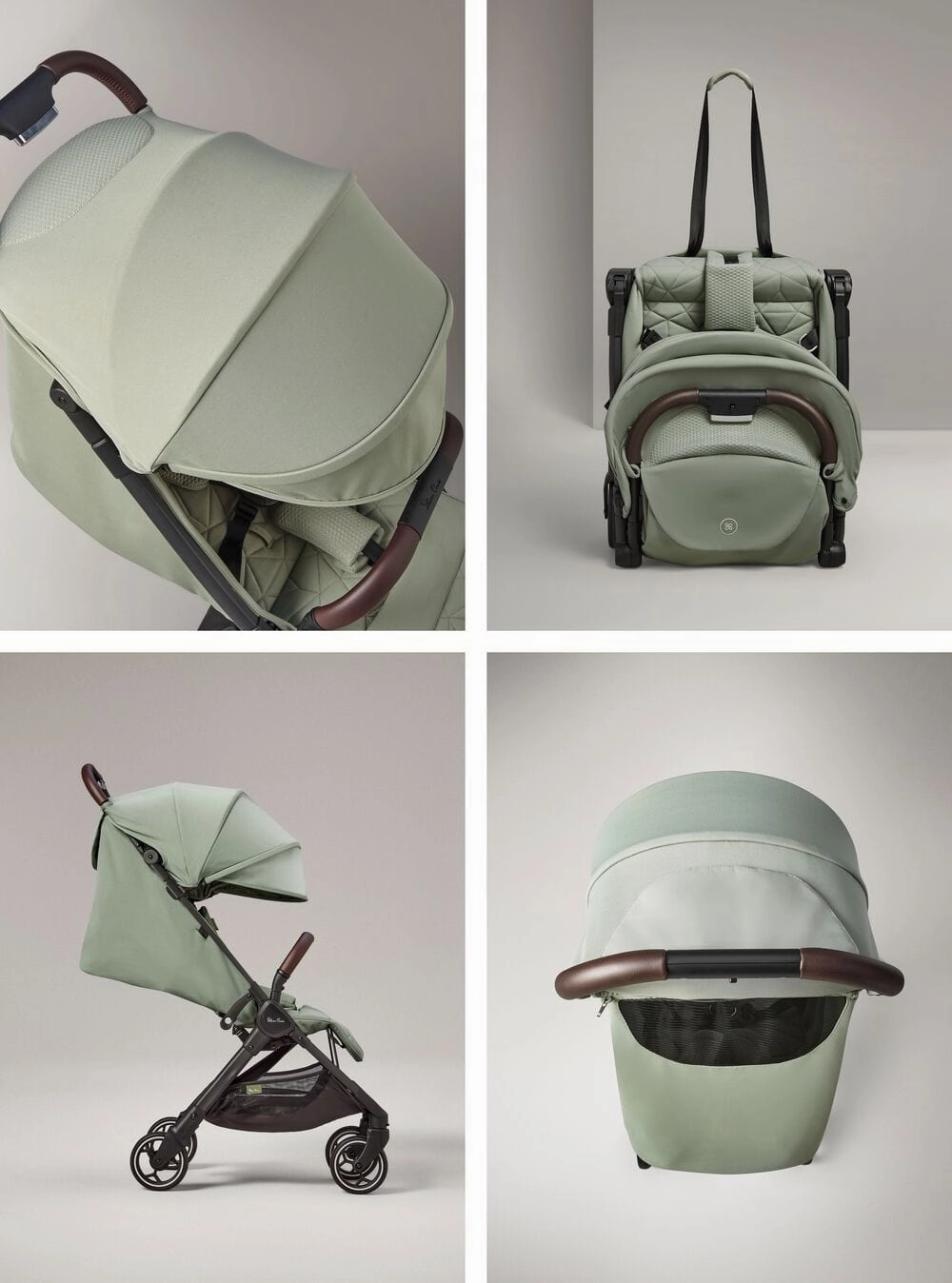 Silver Cross Clic Stroller with Snack Tray - Sage