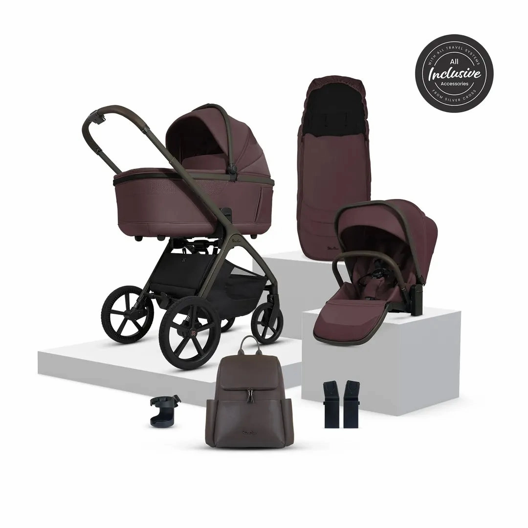 Silver Cross Cove Accessory Bundle - Damson