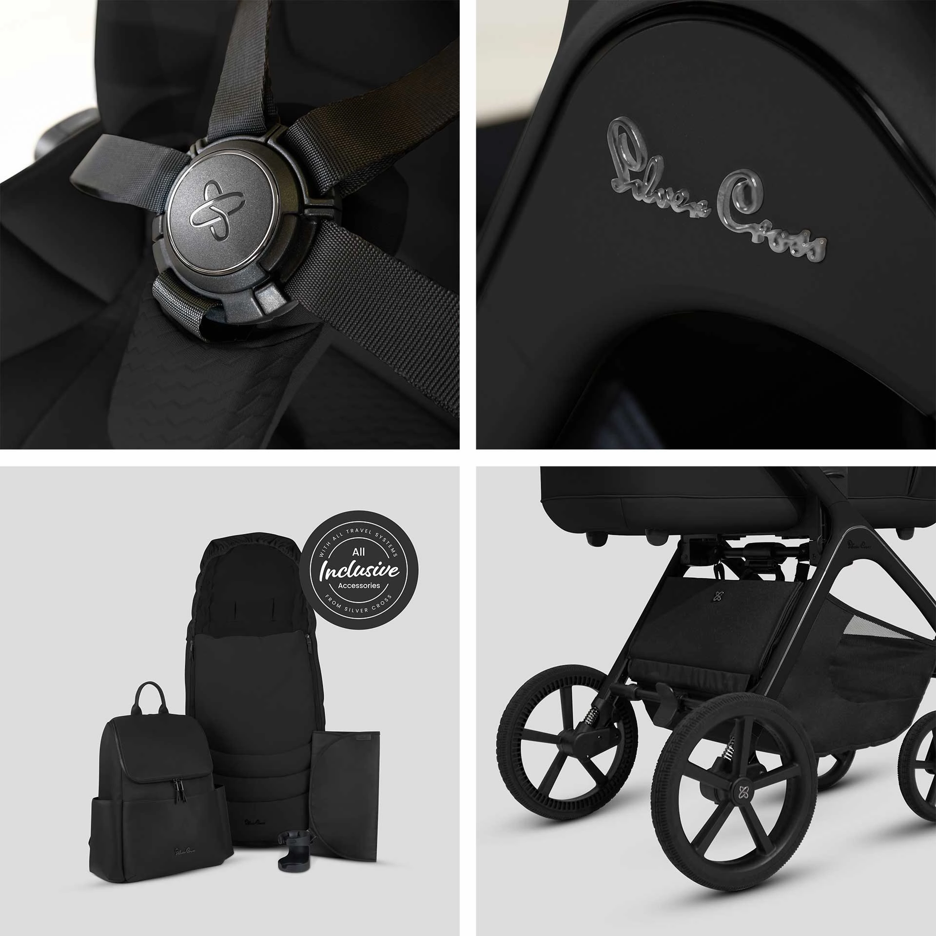Silver Cross Cove Accessory Bundle - Onyx