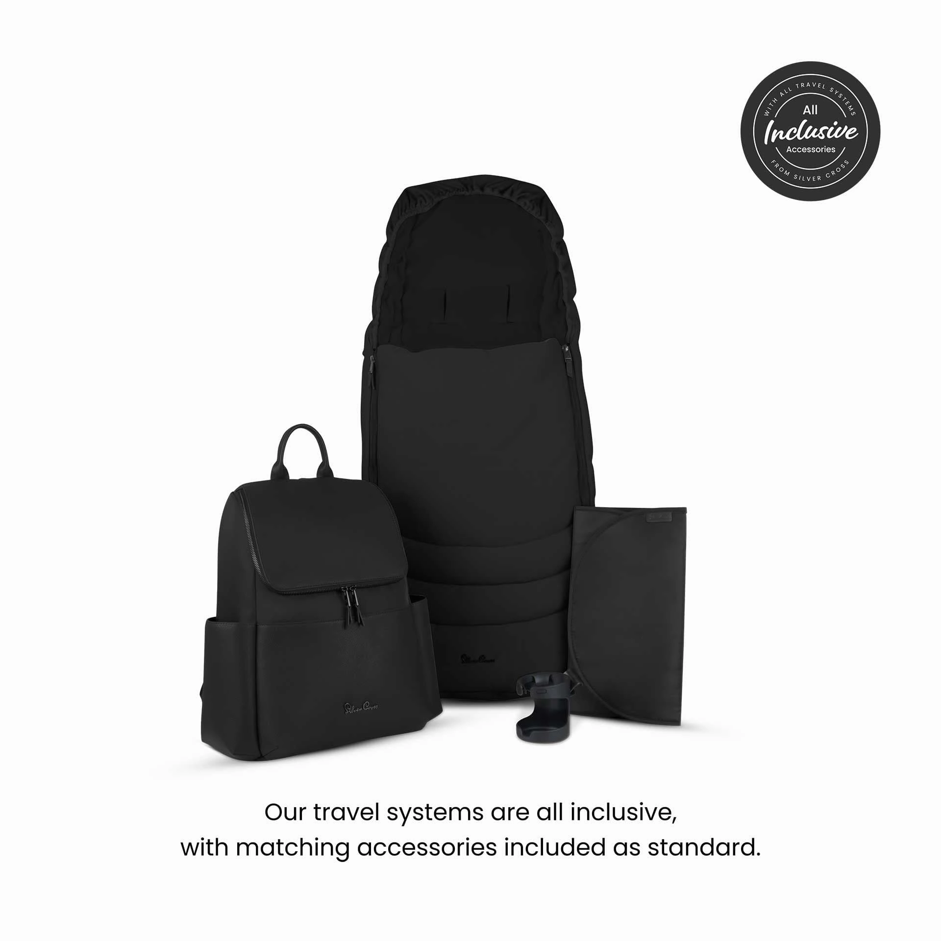 Silver Cross Cove Accessory Bundle - Onyx