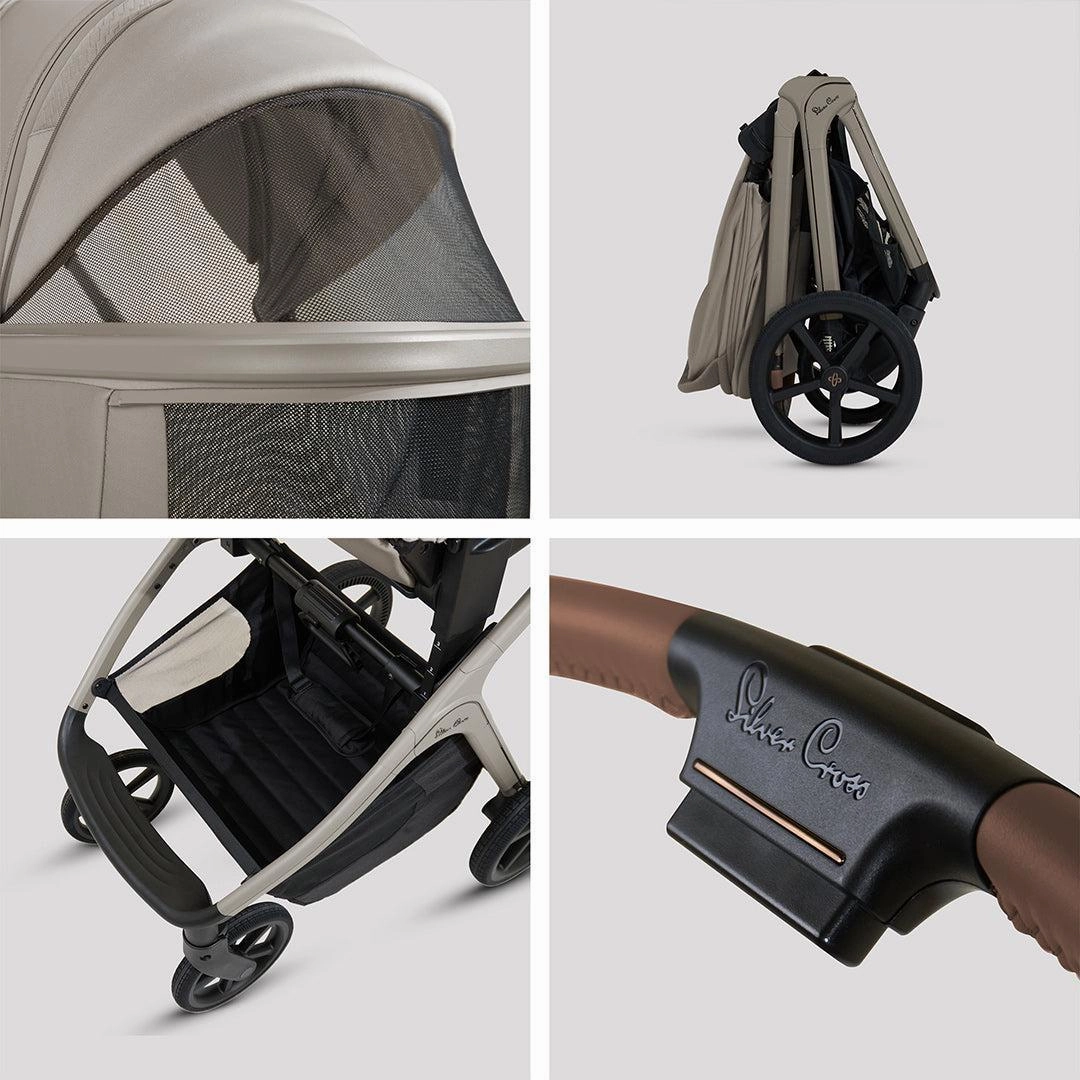 Silver Cross Cove Pushchair Accessory Bundle - Champagne