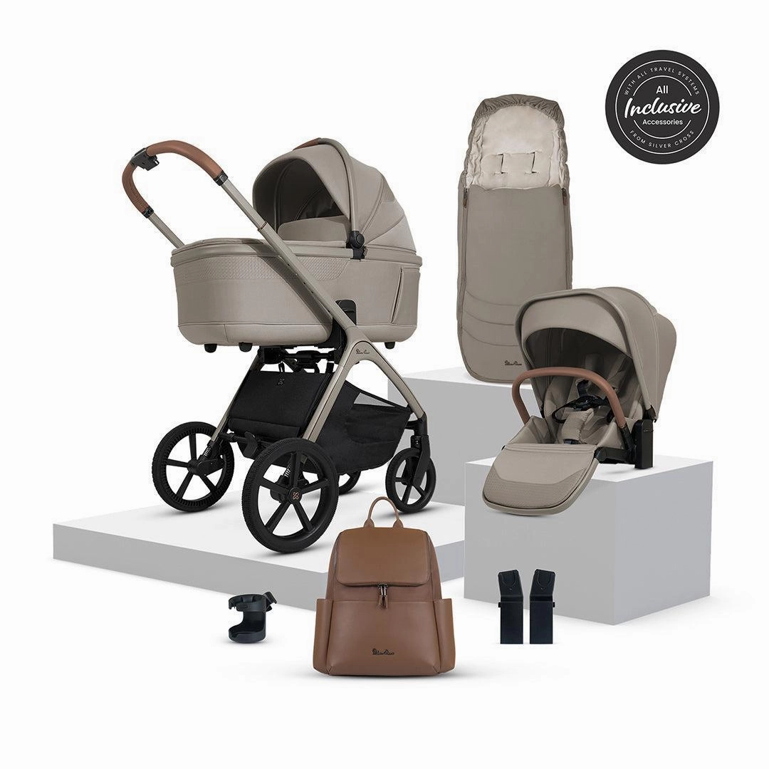 Silver Cross Cove Pushchair Accessory Bundle - Champagne