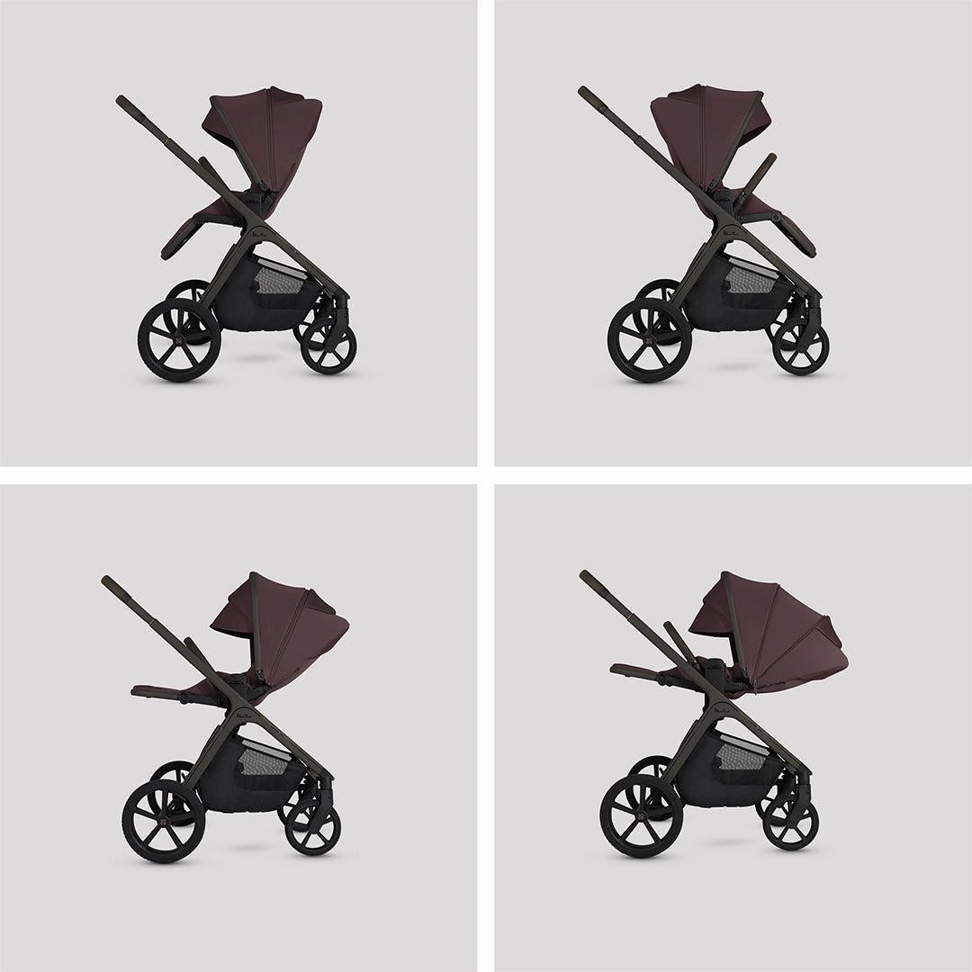 Silver Cross Cove Pushchair Accessory Bundle - Damson