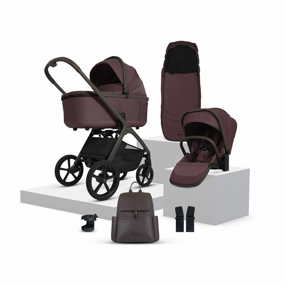 Silver Cross Cove Pushchair Accessory Bundle - Damson