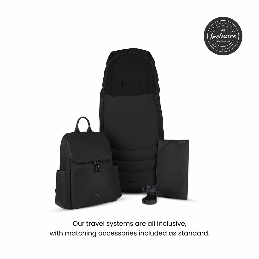Silver Cross Cove Pushchair Accessory Bundle - Onyx