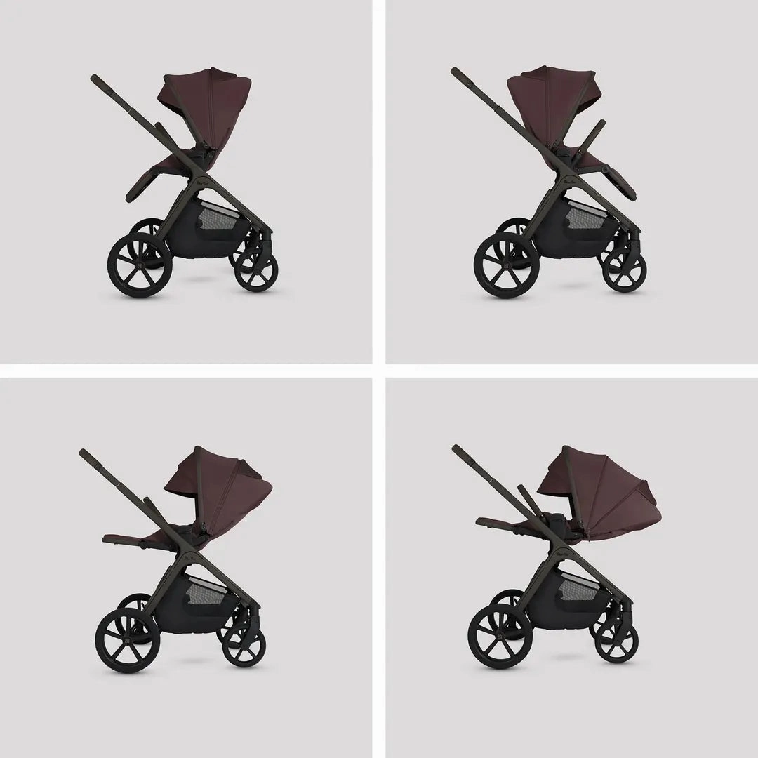 Silver Cross Cove Ultimate 360 Car Seat Bundle - Damson