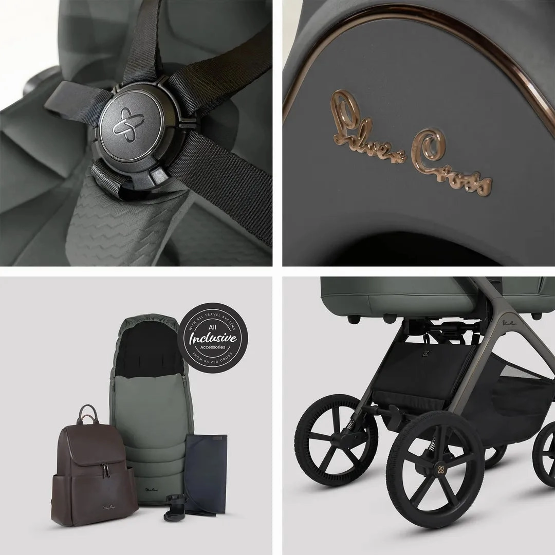 Silver Cross Cove Ultimate 360 Car Seat Bundle -  Pewter