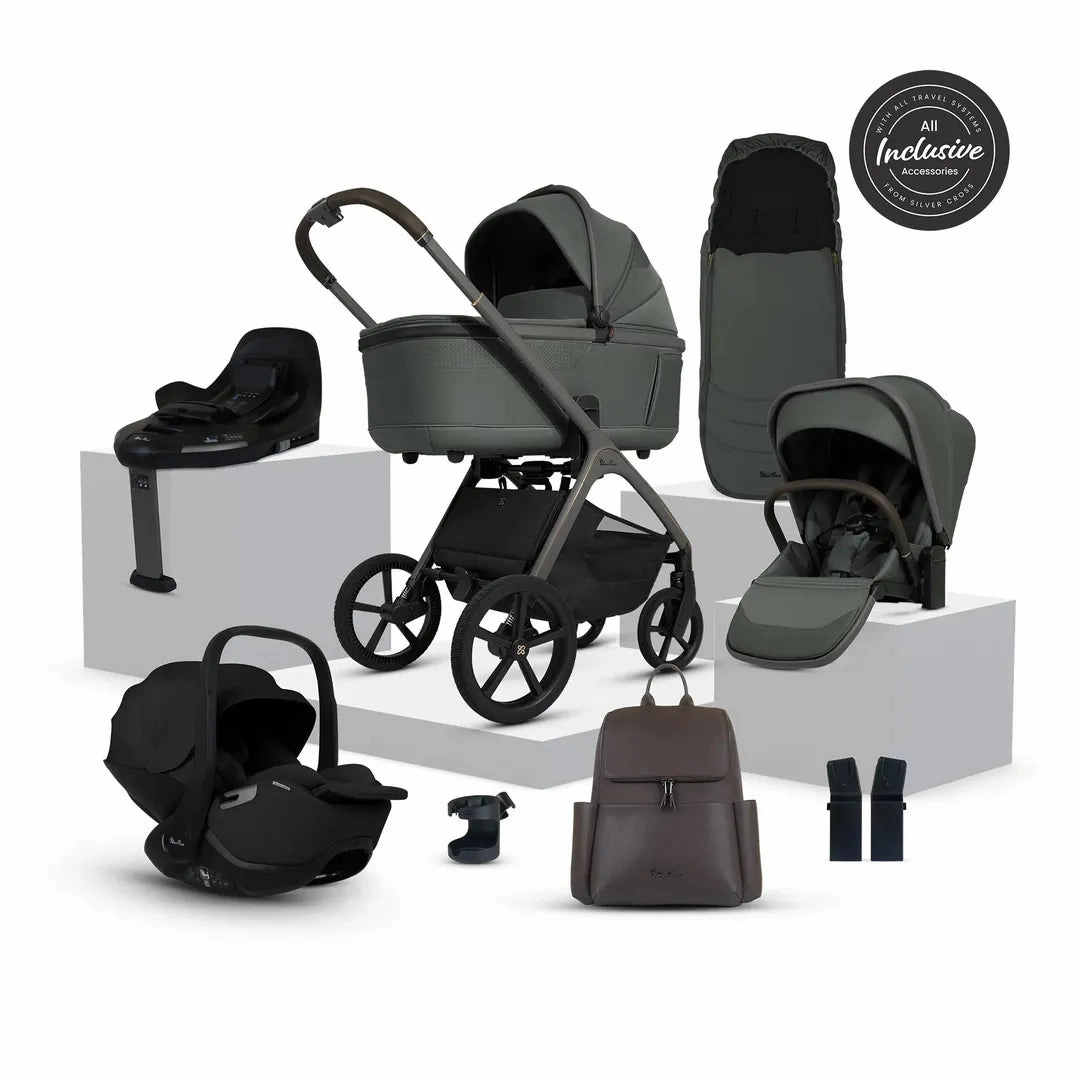 Silver Cross Cove Ultimate 360 Car Seat Bundle -  Pewter