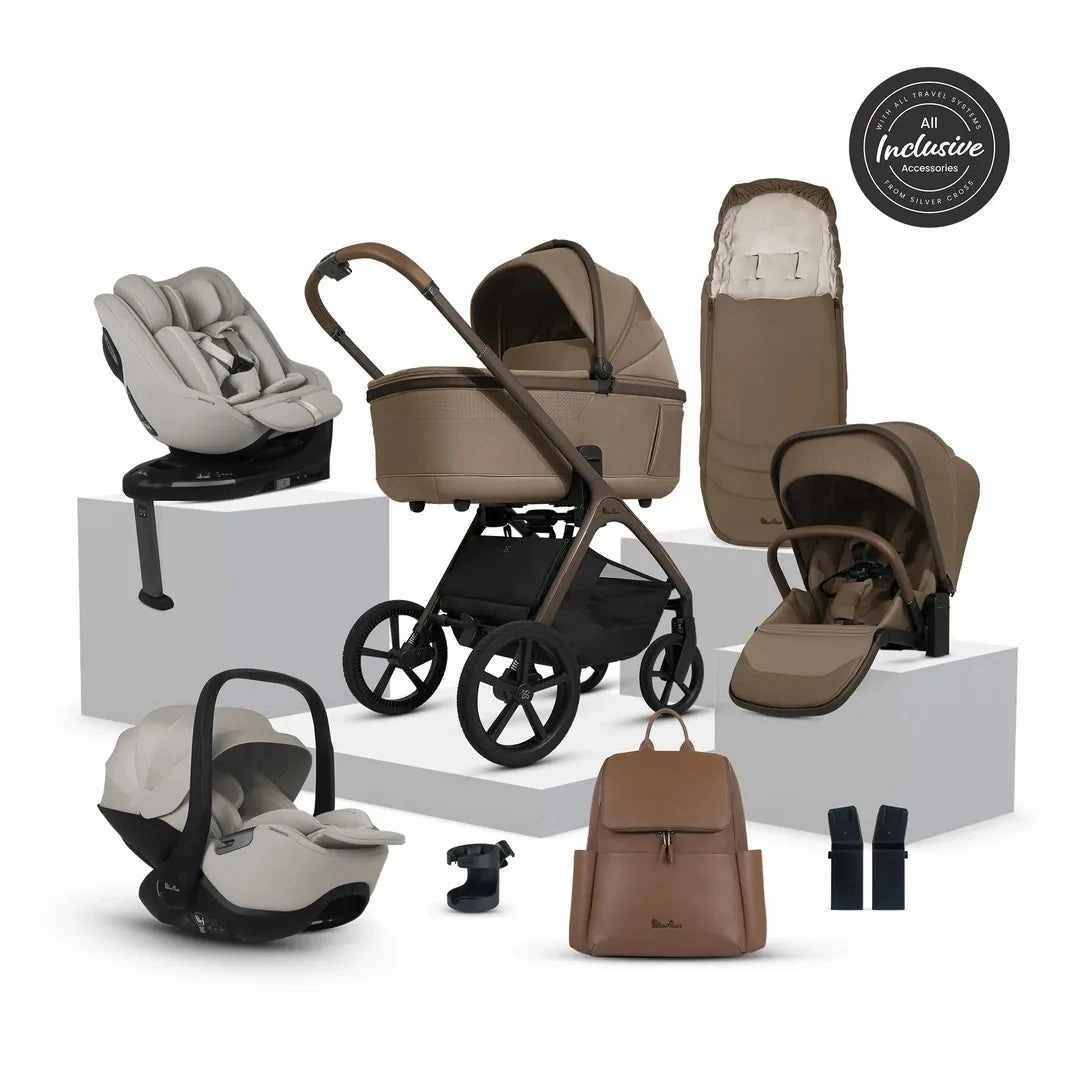Silver Cross Cove Ultimate 360 Car Seat Family Bundle - Maple