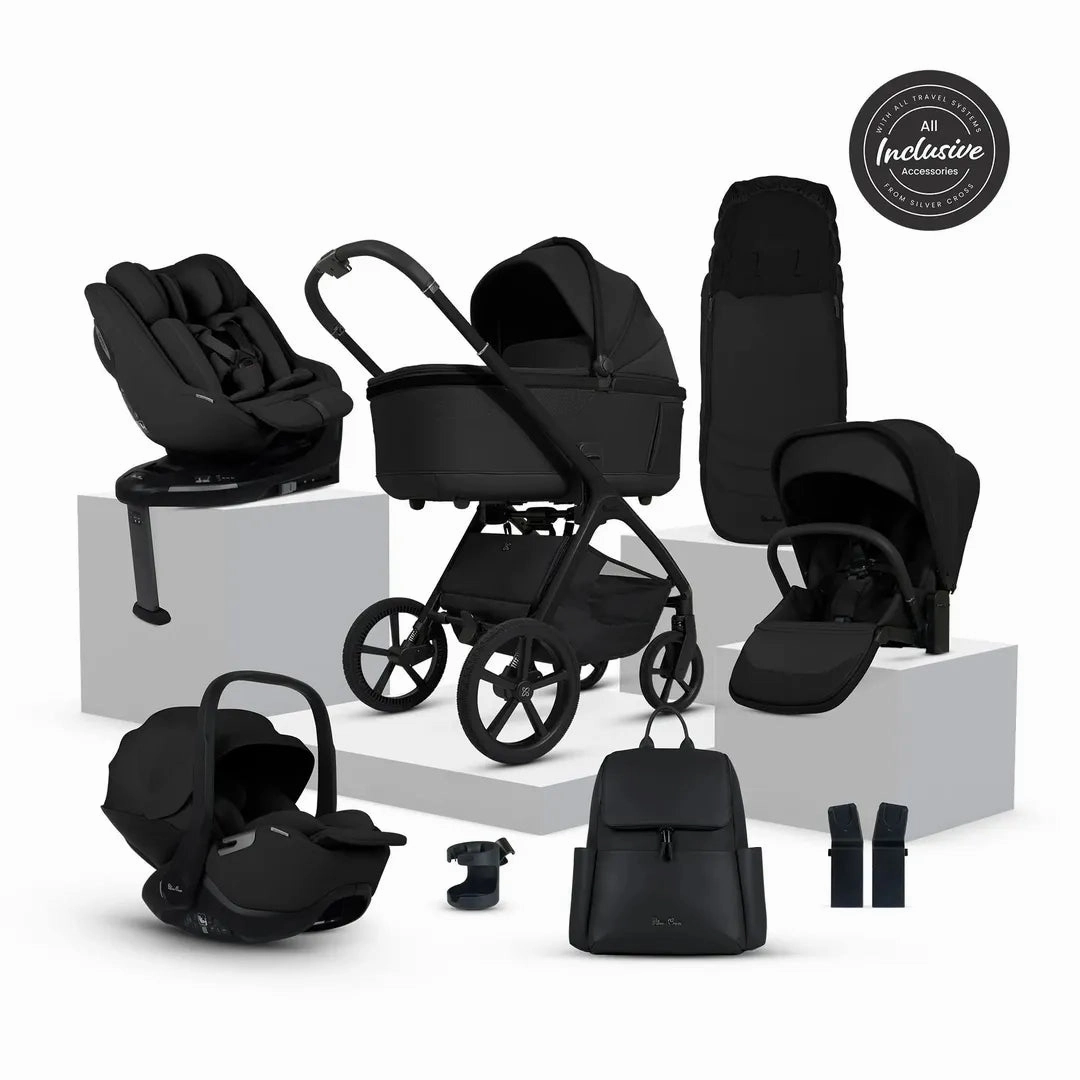 Silver Cross Cove Ultimate 360 Car Seat Family Bundle - Onyx