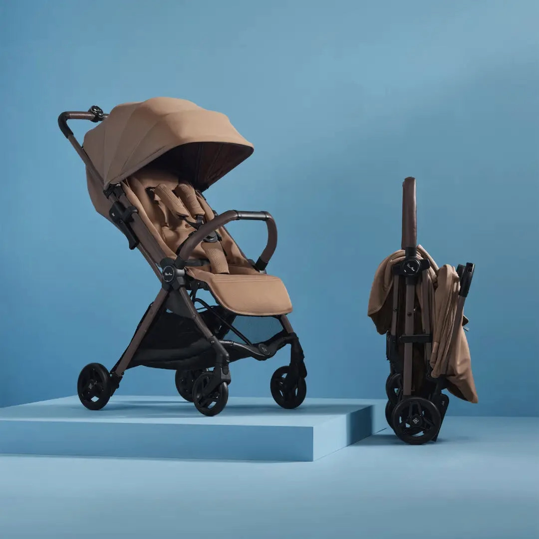 Silver Cross Jet 5 Stroller With Snack Tray - Cinnamon