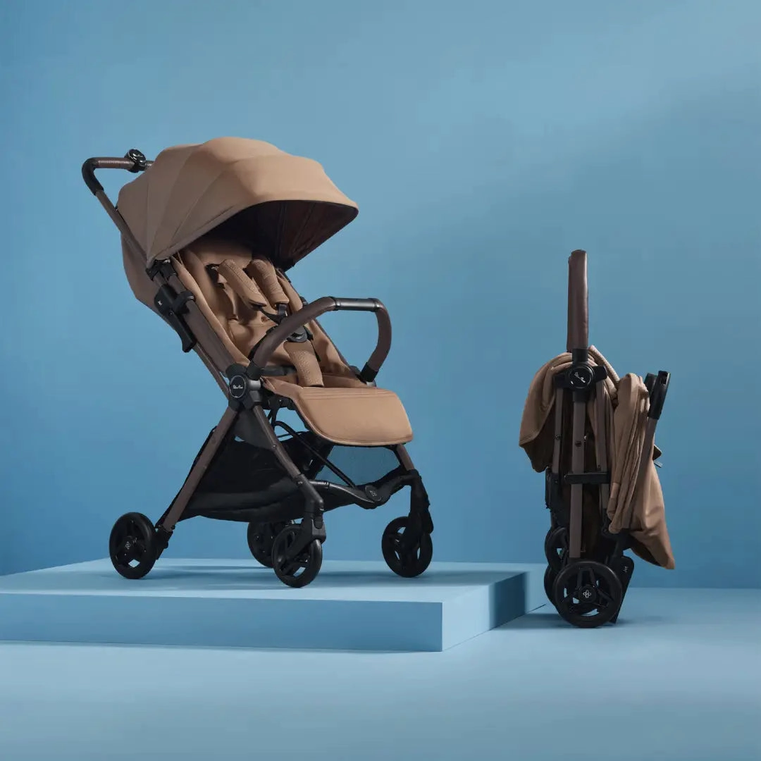 Silver Cross Jet 5 Stroller With Snack Tray - Cinnamon